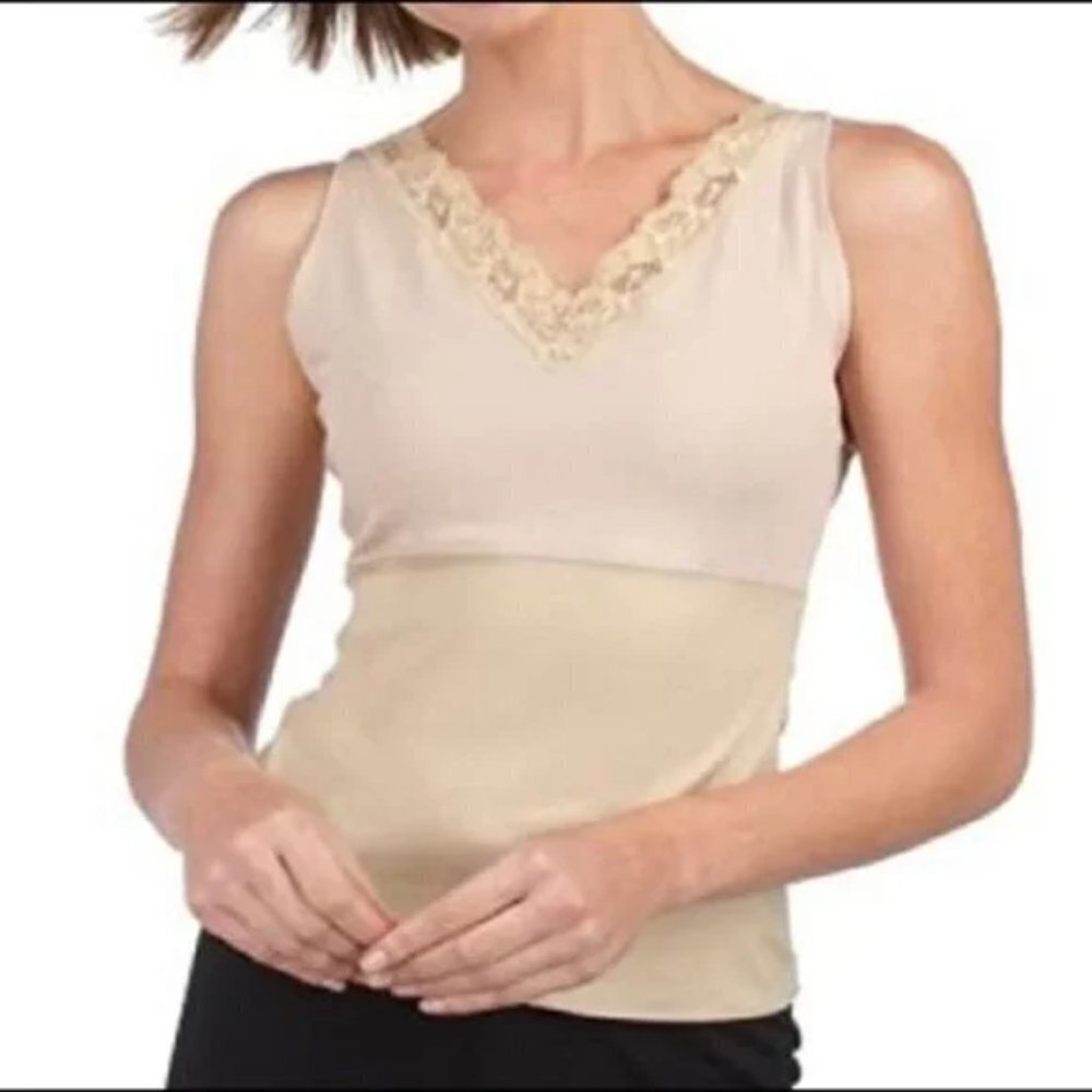SPANX‎ Hide & Sleek Lace Trimmed V Neck Cami